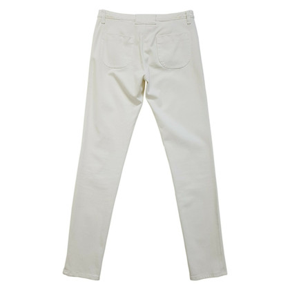 Mm6 Maison Margiela Paire de Pantalon en Coton en Blanc