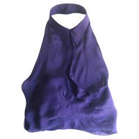 Giorgio Armani Neckholder-Top in Violett