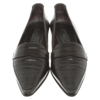 Pollini Pumps/Peeptoes Leather in Brown