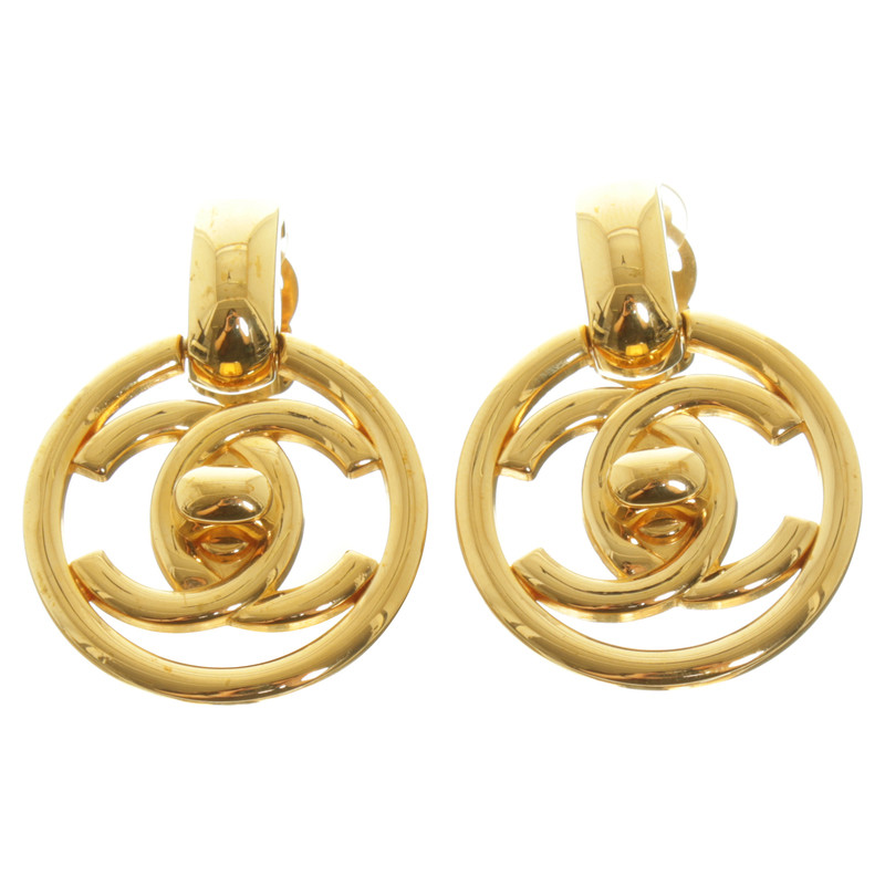 Chanel Chanel logo earrings