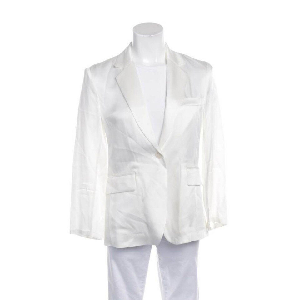 Nili Lotan Jacket/Coat Silk in White