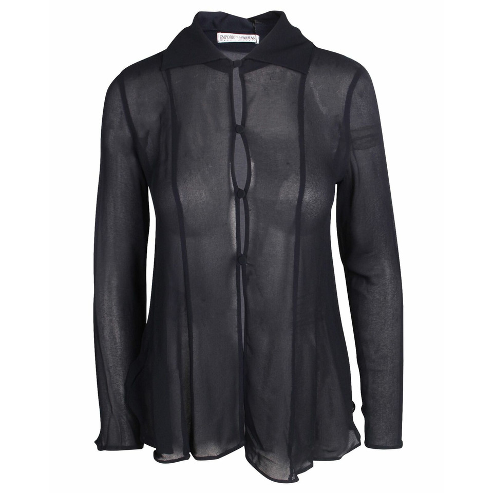 Emporio Armani Top Viscose in Black