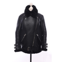 Acne Jacke/Mantel aus Pelz in Schwarz