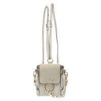 Chloé Faye Backpack Small en Cuir en Gris