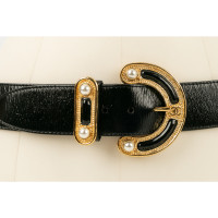 Chanel Riem Leer in Zwart