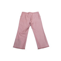 Chanel Trousers Silk in Pink