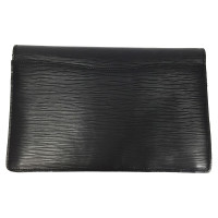 Louis Vuitton "Pochette Montaigne Epi Leather" in black
