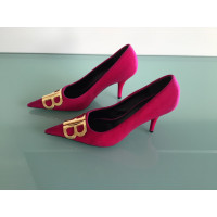 Balenciaga Pumps/Peeptoes en Cuir en Rose/pink