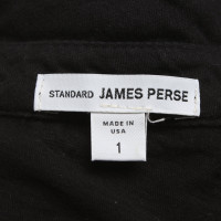 James Perse Oberteil aus Baumwolle in Schwarz