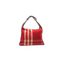 Burberry Shopper aus Canvas in Rot