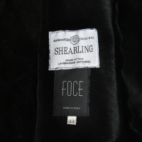 Andere Marke Foce - Mantel mit Pelzkragen