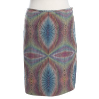 Marc Cain Leather skirt in Multicolor