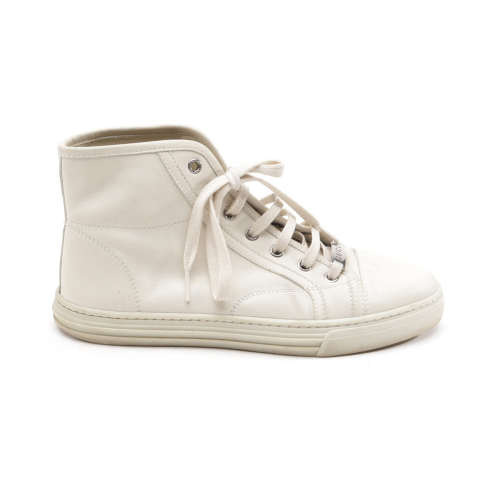 Gucci Chaussures de sport en Cuir en Blanc