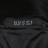 Gucci Giacca/Cappotto in Pelle in Nero