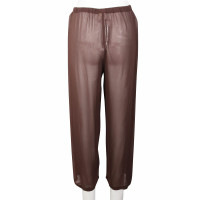 Emporio Armani Trousers Silk in Brown