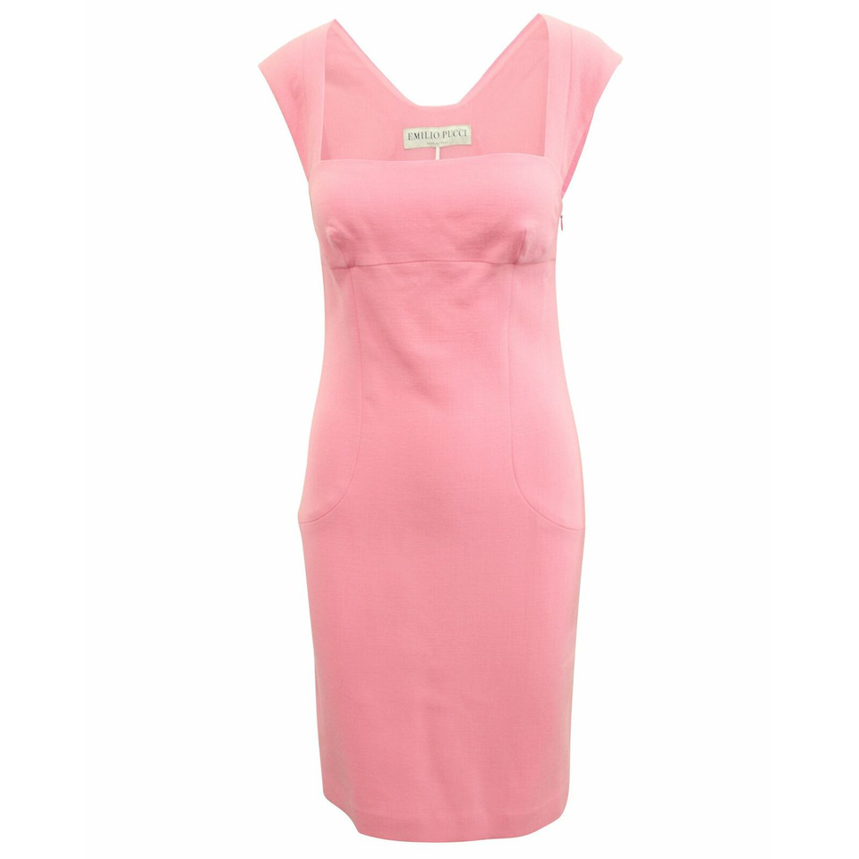 Emilio Pucci Robe en Laine en Rose/pink