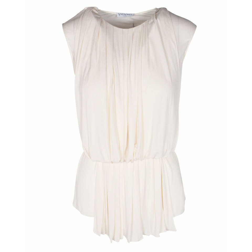 Vionnet Top Silk in White