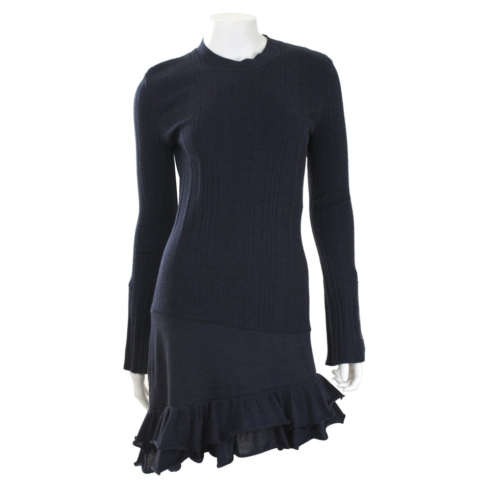 Balenciaga Dress Wool in Blue