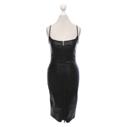 Givenchy Kleid aus Leder in Schwarz