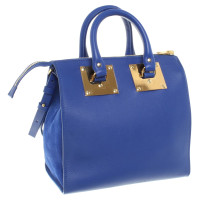 Sophie Hulme Lederhandtasche in Blau