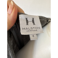 Halston Heritage Kleid aus Wolle in Grau