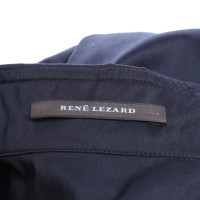 René Lezard Blouse in donkerblauw