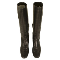 Roger Vivier Black Leather knee height boots