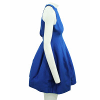 Halston Heritage Kleid aus Baumwolle in Blau