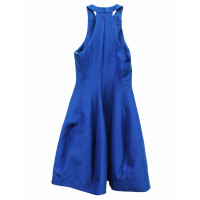 Halston Heritage Kleid aus Baumwolle in Blau