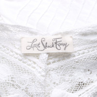 Love Shack Fancy Vestito in Cotone in Bianco