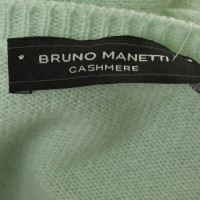 Bruno Manetti Pull en tricot vert menthe
