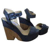 Jimmy Choo Sandali in Denim in Blu