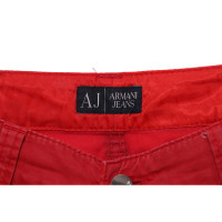 Armani Jeans Jeans en Coton en Rouge