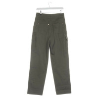 Balmain Paire de Pantalon en Coton en Vert