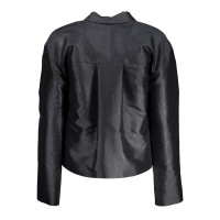Calvin Klein Jacke/Mantel aus Seide in Schwarz