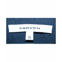 Carven Jacke/Mantel aus Wolle in Blau