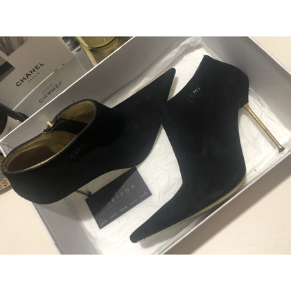 Gianmarco Lorenzi Ankle boots Suede in Black