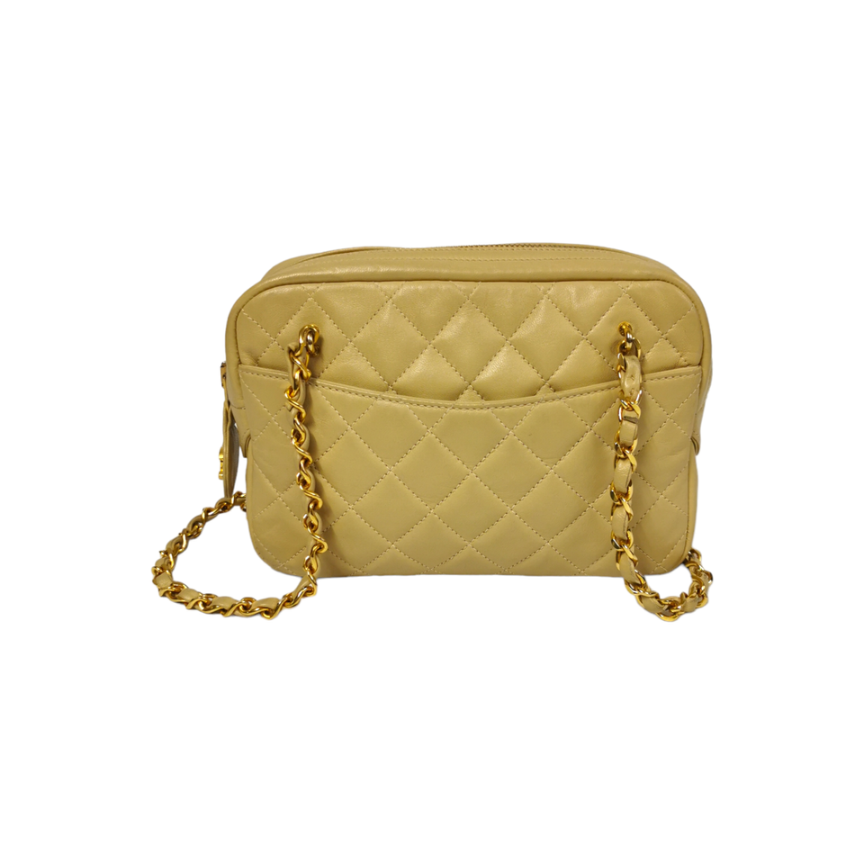 Chanel Camera Bag Leather in Beige