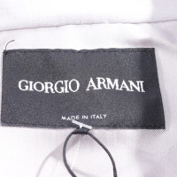 Giorgio Armani Jas/Mantel Wol in Grijs
