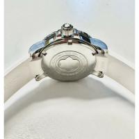 Mont Blanc Armbanduhr aus Stahl in Weiß