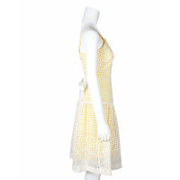 Carolina Herrera Kleid aus Baumwolle in Gelb