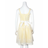 Carolina Herrera Kleid aus Baumwolle in Gelb