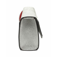 Christian Louboutin Clutch Bag Leather in Silvery