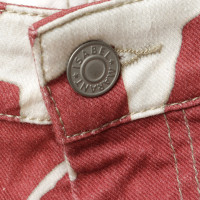Isabel Marant Shorts 'Kimmy' in red and cream