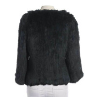 Yves Salomon Jacket/Coat Fur in Blue