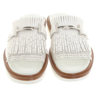 Tod's Sandals Leather in Cream