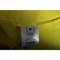 Alexandre Vauthier Top Cotton in Yellow