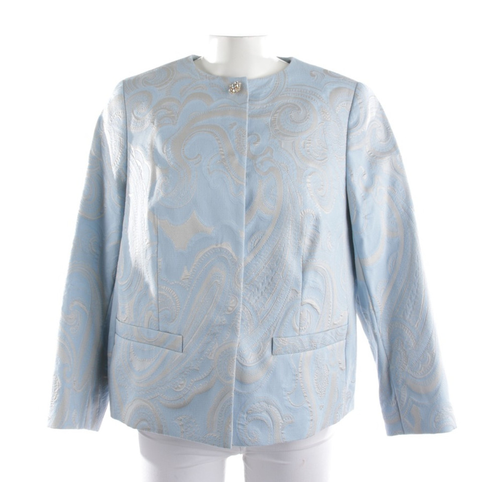 Escada Jacke/Mantel aus Baumwolle in Blau