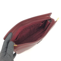 Cartier Clutch Bag Leather in Bordeaux