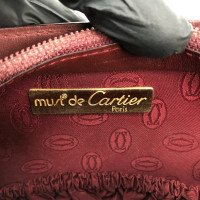 Cartier Clutch Bag Leather in Bordeaux